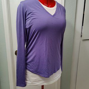 ZYIA Activewear Bright Lilac Wanderer Long Sleeve T (L)
